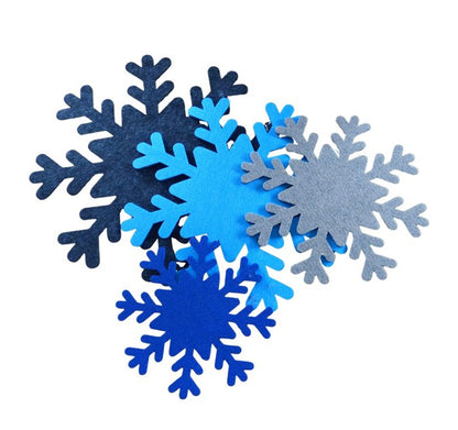 Filzuntersetzer Schneeflocke, 5 Größen, 30 Farben