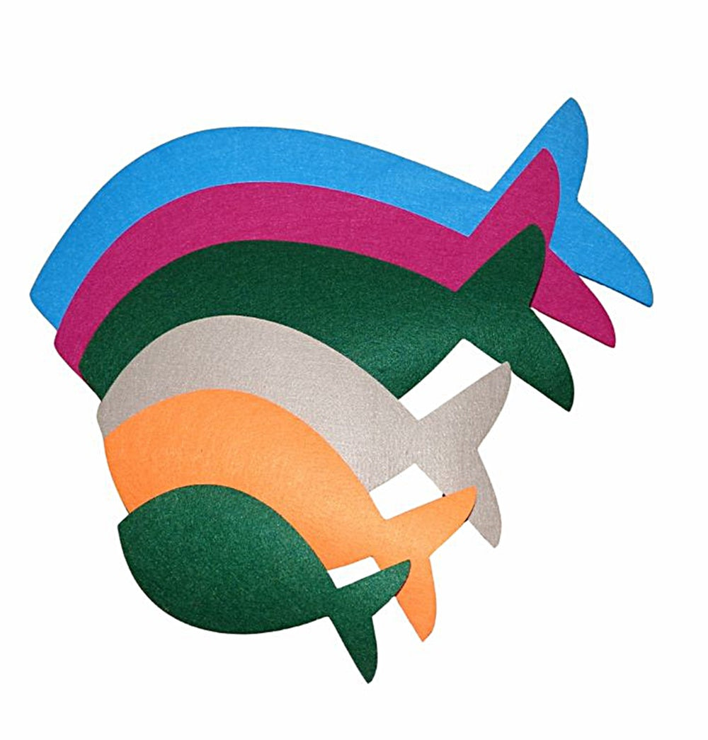 Filzuntersetzer Fisch, Auswahl Größe und Farbe