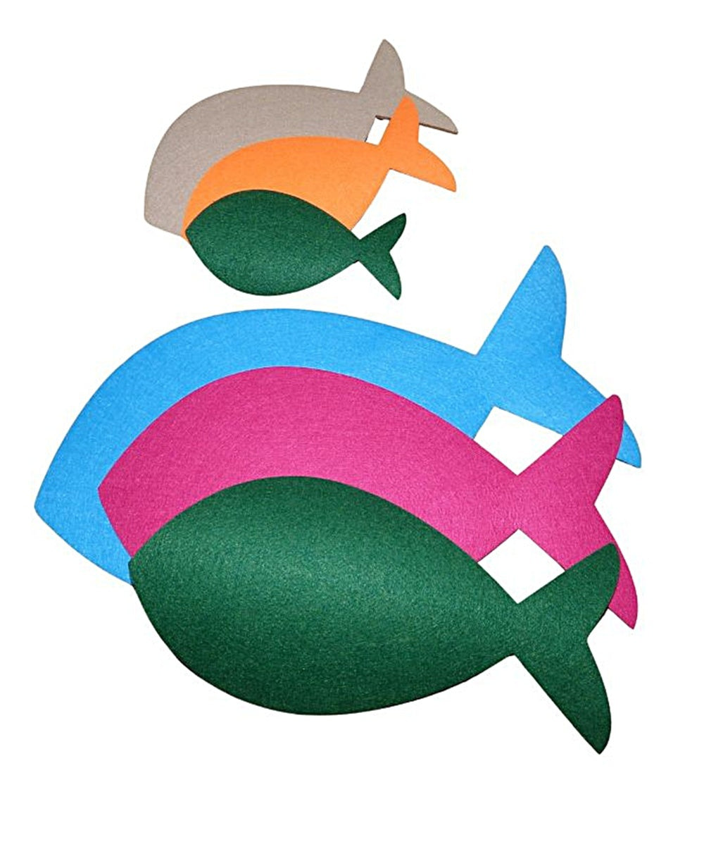 Filzuntersetzer Fisch, Auswahl Größe und Farbe