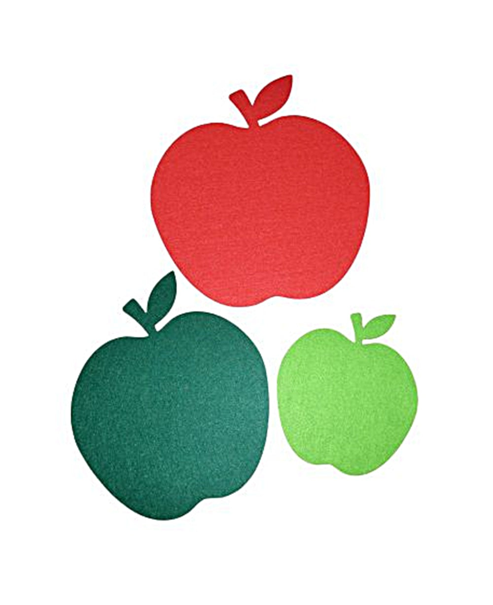 Filzuntersetzer Apfel, Auswahl Größe und Farbe