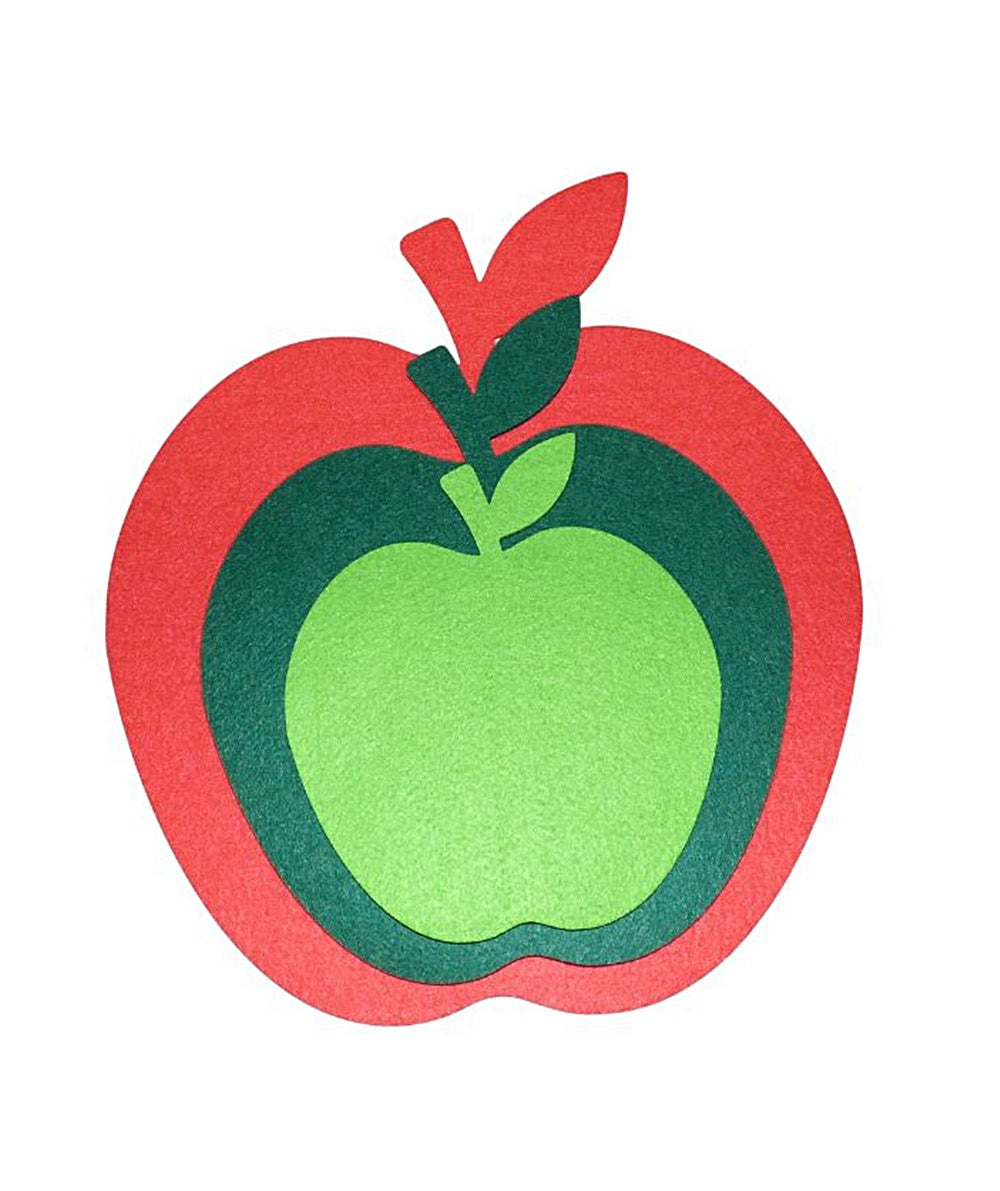 Filzuntersetzer Apfel, Auswahl Größe und Farbe