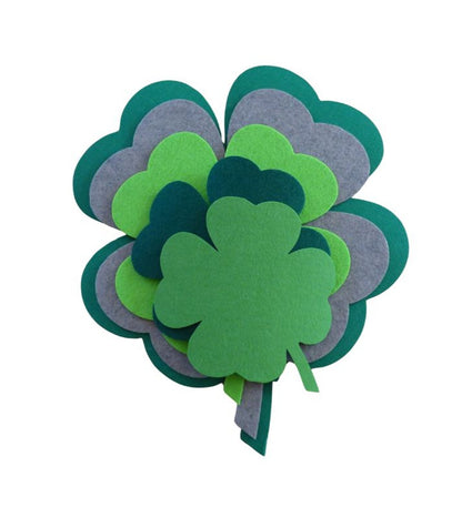 Filzuntersetzer Kleeblatt, Auswahl Größe und Farbe
