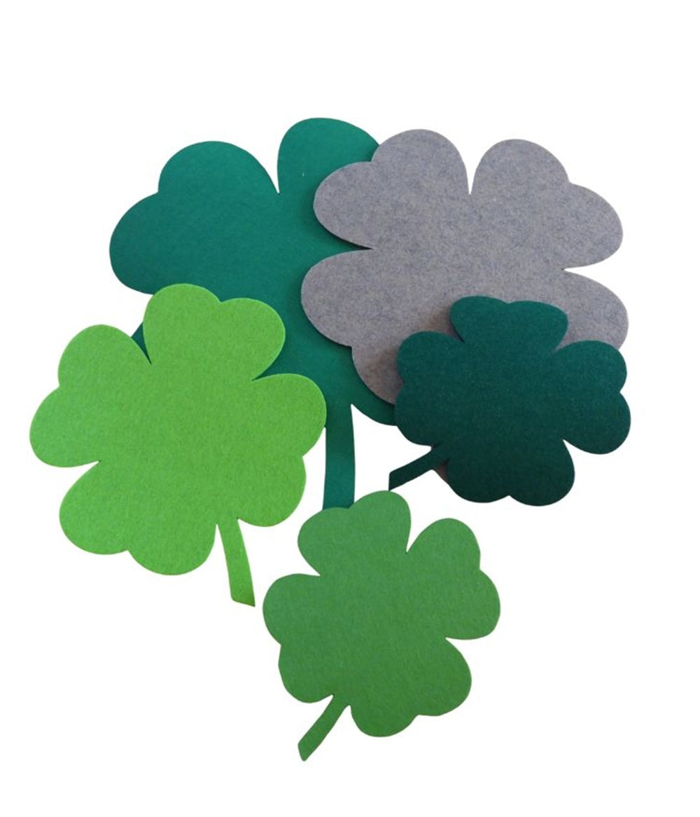 Filzuntersetzer Kleeblatt, Auswahl Größe und Farbe