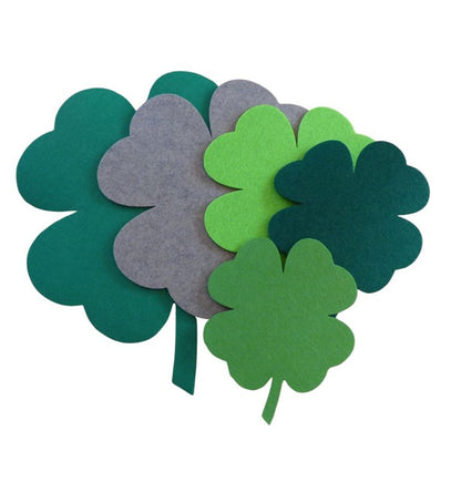 Filzuntersetzer Kleeblatt, Auswahl Größe und Farbe