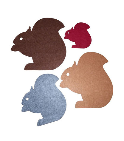 Filzuntersetzer Eichhörnchen, Auswahl Größe und Farbe