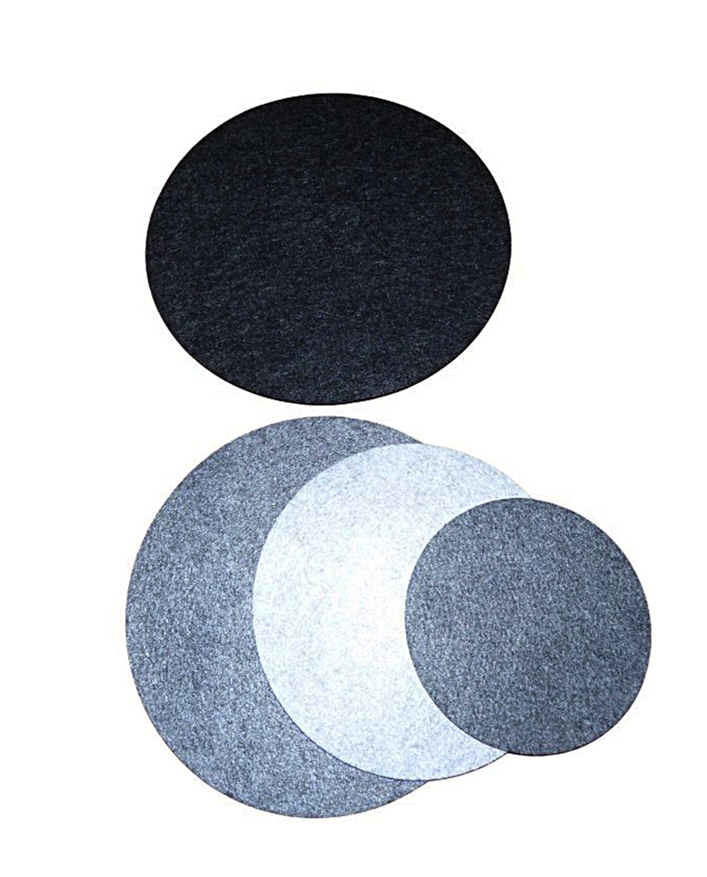 Filzuntersetzer KREIS, Auswahl Größe und Farbe 