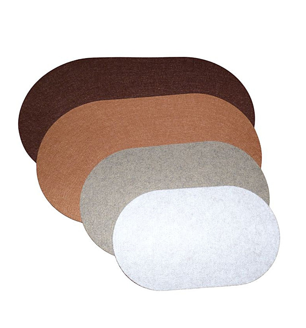 Filzuntersetzer OVAL, Auswahl Größe und Farbe