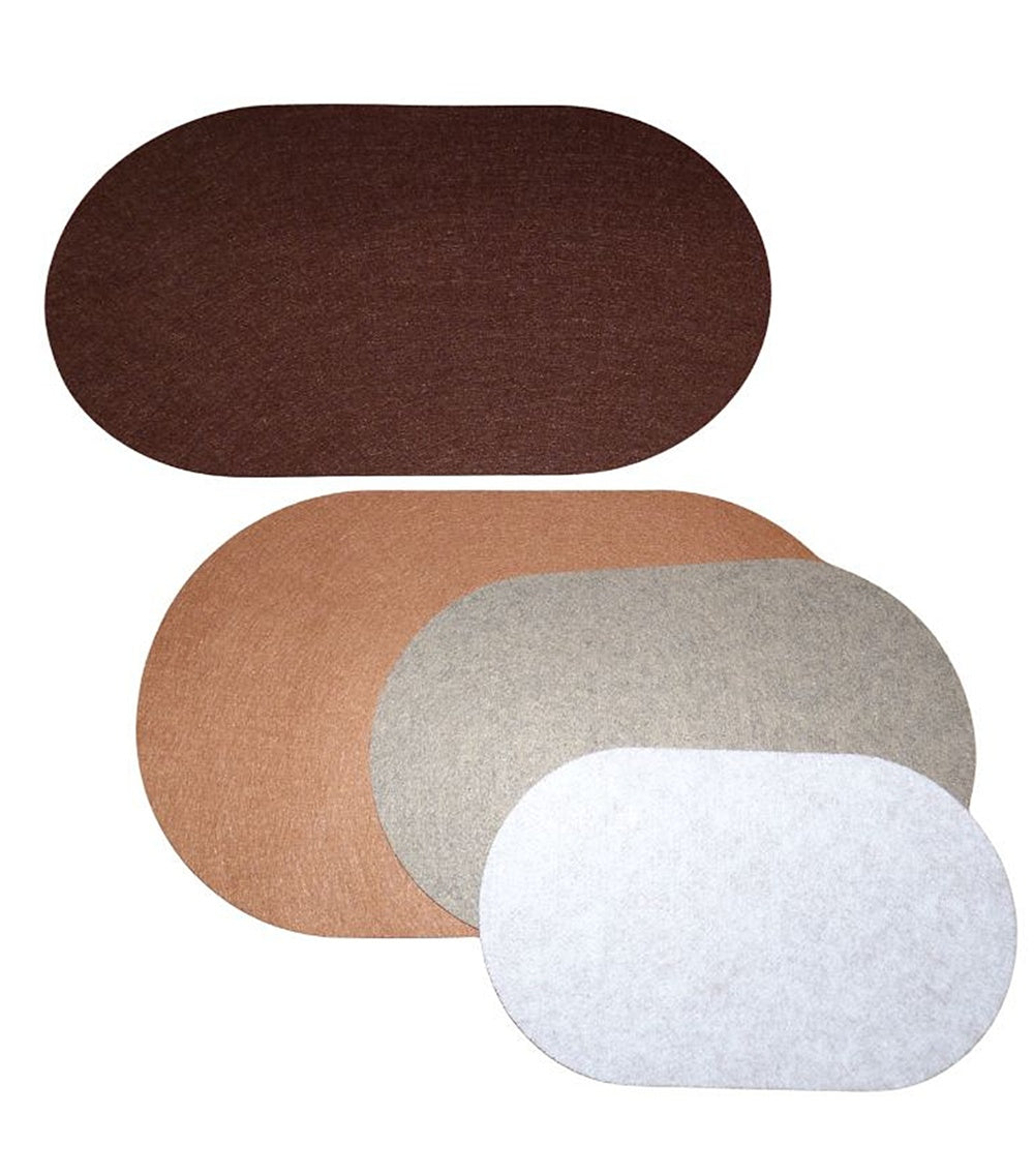 Filzuntersetzer OVAL, Auswahl Größe und Farbe