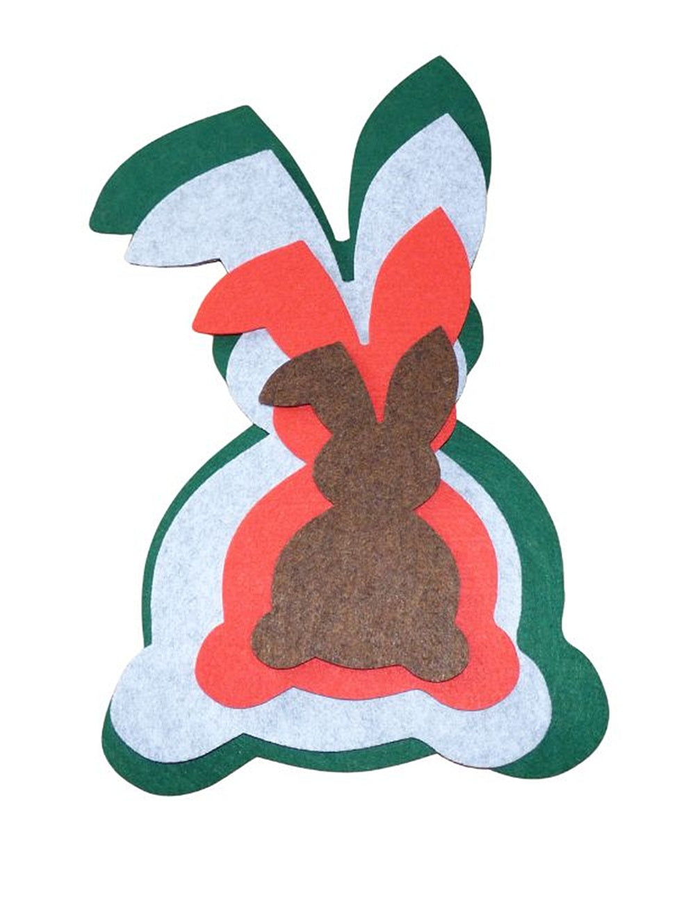 Filzuntersetzer Hase Nr. 3, Auswahl Größe und Farbe