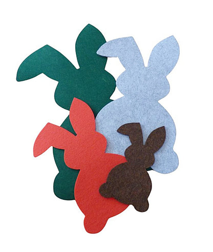 Filzuntersetzer Hase Nr. 3, Auswahl Größe und Farbe