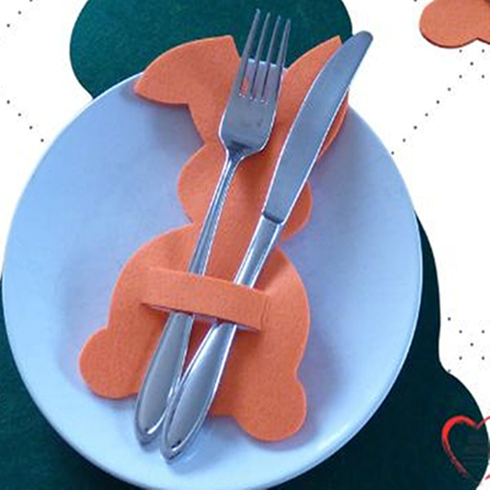 Filzuntersetzer, Tischset Bestecktasche Hase Auswahl Größe und Farbe