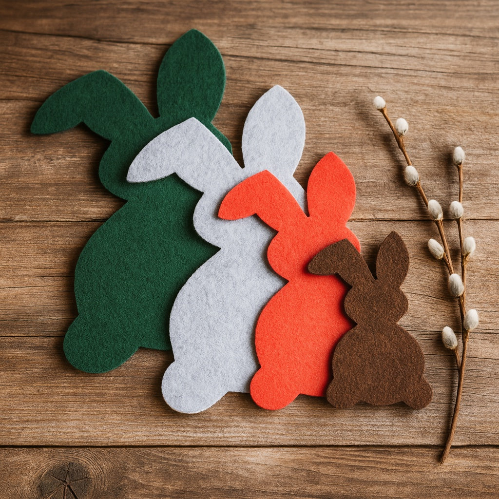 Filzuntersetzer, Tischset Hase Auswahl Größe und Farbe