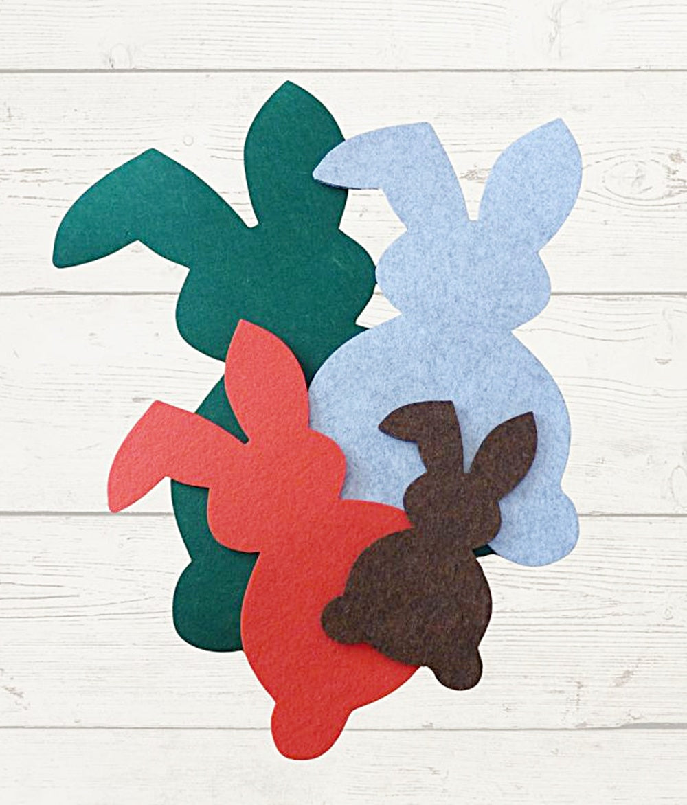 Filzuntersetzer Hase Nr. 3, Auswahl Größe und Farbe