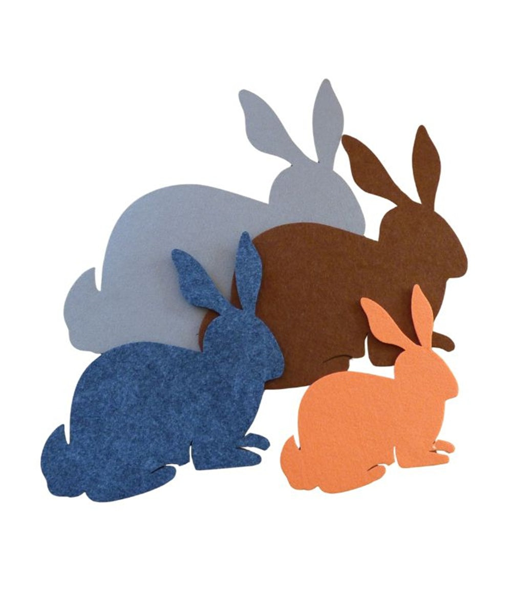 Filzuntersetzer Hase Auswahl Größe und Farbe
