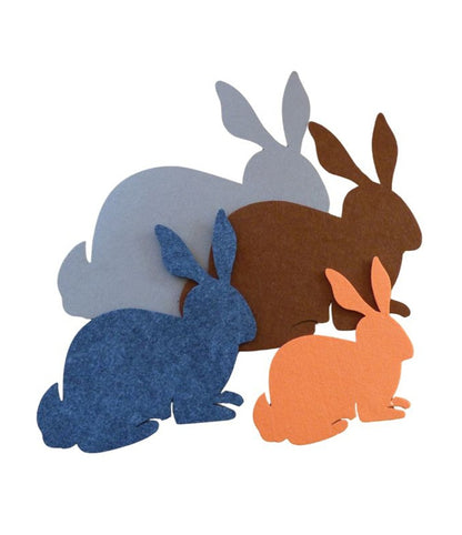 Filzuntersetzer Hase Auswahl Größe und Farbe