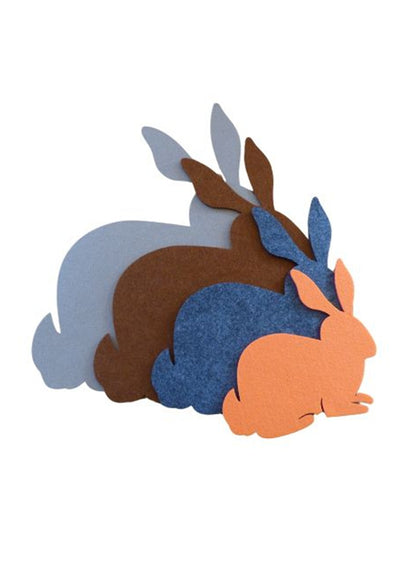 Filzuntersetzer Hase Auswahl Größe und Farbe