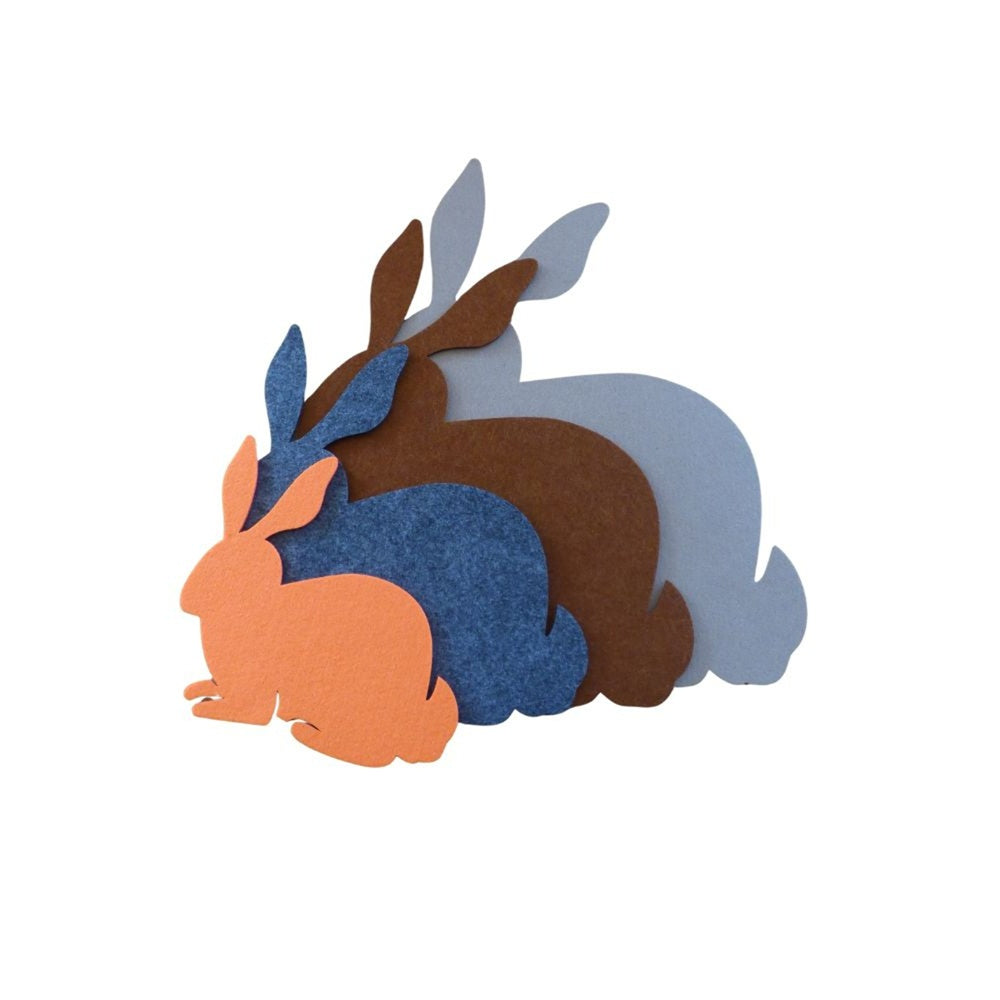 Filzuntersetzer Hase Auswahl Größe und Farbe
