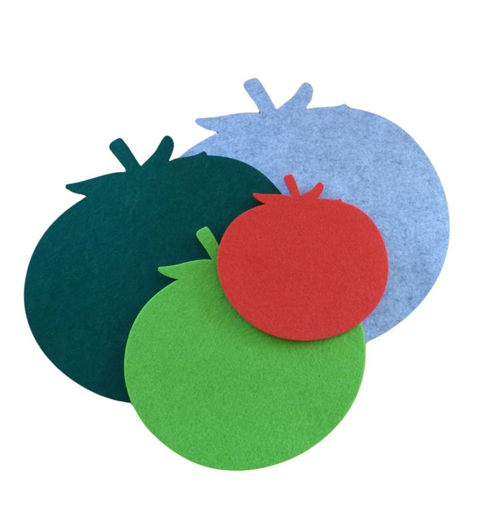 Filzuntersetzer Tomate Auswahl Größe und Farbe