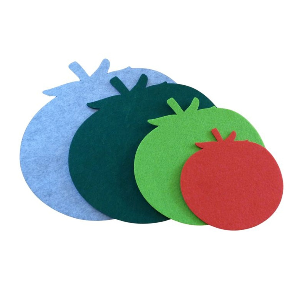 Filzuntersetzer Tomate Auswahl Größe und Farbe