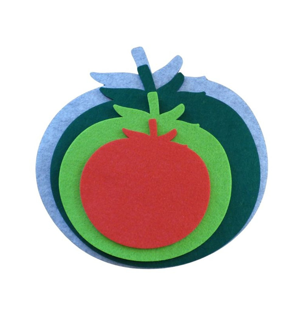 Filzuntersetzer Tomate Auswahl Größe und Farbe