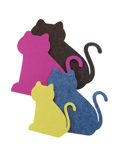Filzuntersetzer Katze Auswahl Größe und Farbe