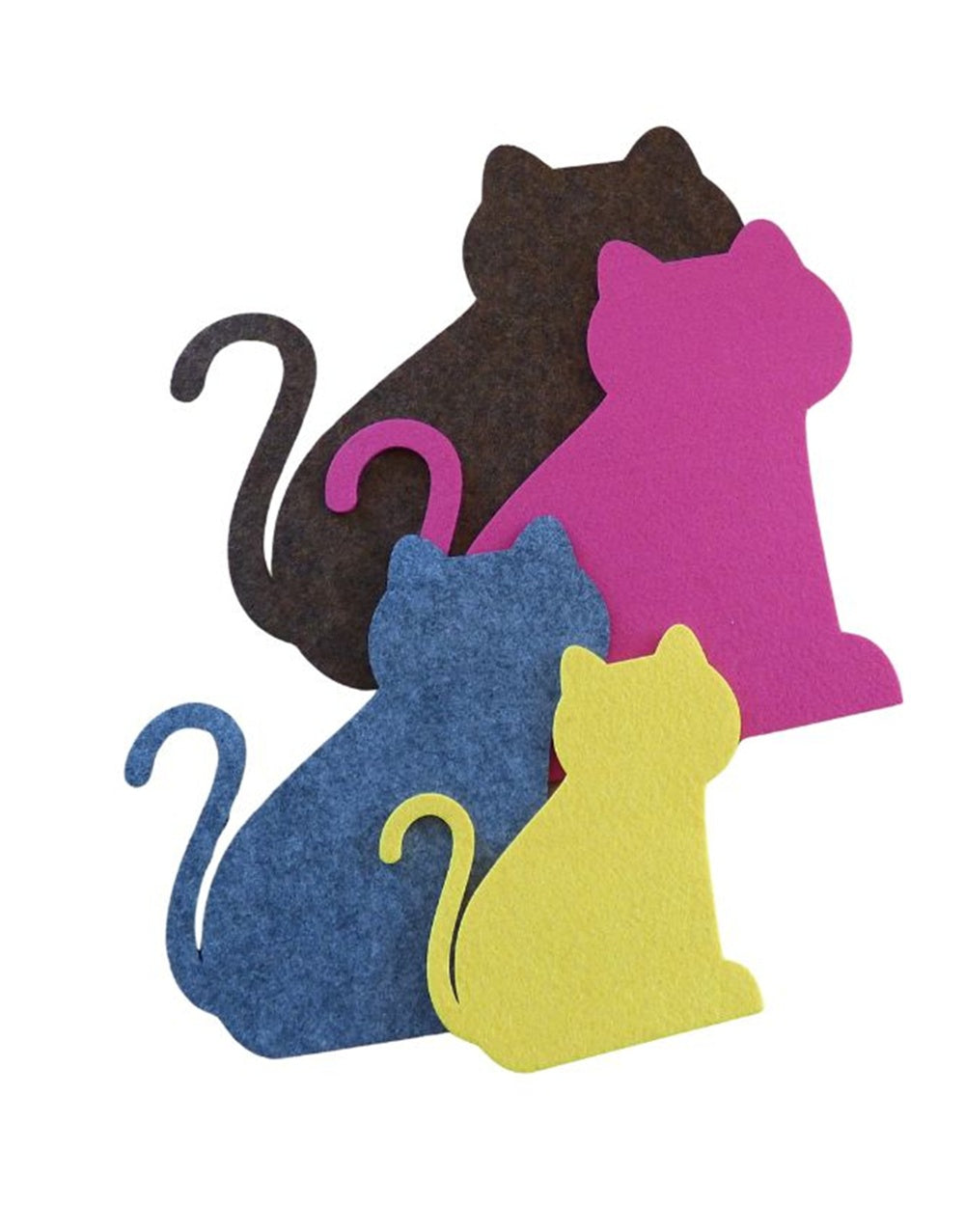 Filzuntersetzer Katze Auswahl Größe und Farbe