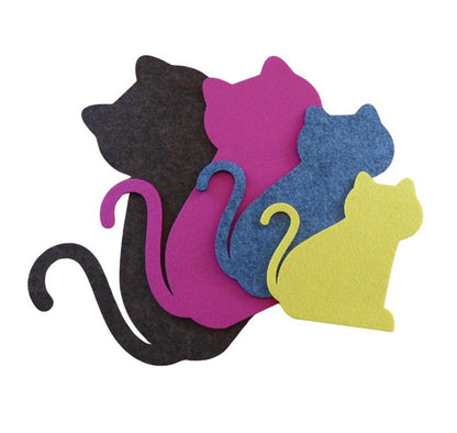 Filzuntersetzer Katze Auswahl Größe und Farbe