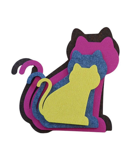Filzuntersetzer Katze Auswahl Größe und Farbe