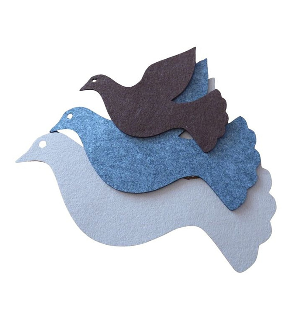 Filzuntersetzer Taube, Auswahl Größe und Farbe