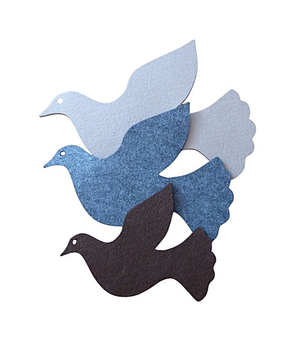 Filzuntersetzer Taube, Auswahl Größe und Farbe
