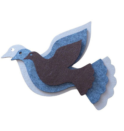 Filzuntersetzer Taube, Auswahl Größe und Farbe