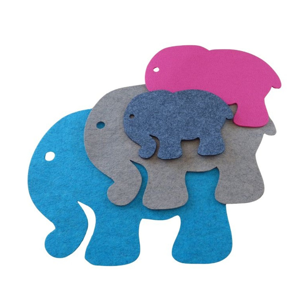 Filzuntersetzer Elefant Auswahl Größe und Farbe
