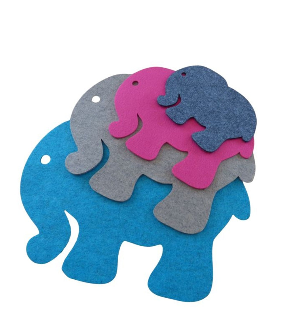 Filzuntersetzer Elefant Auswahl Größe und Farbe