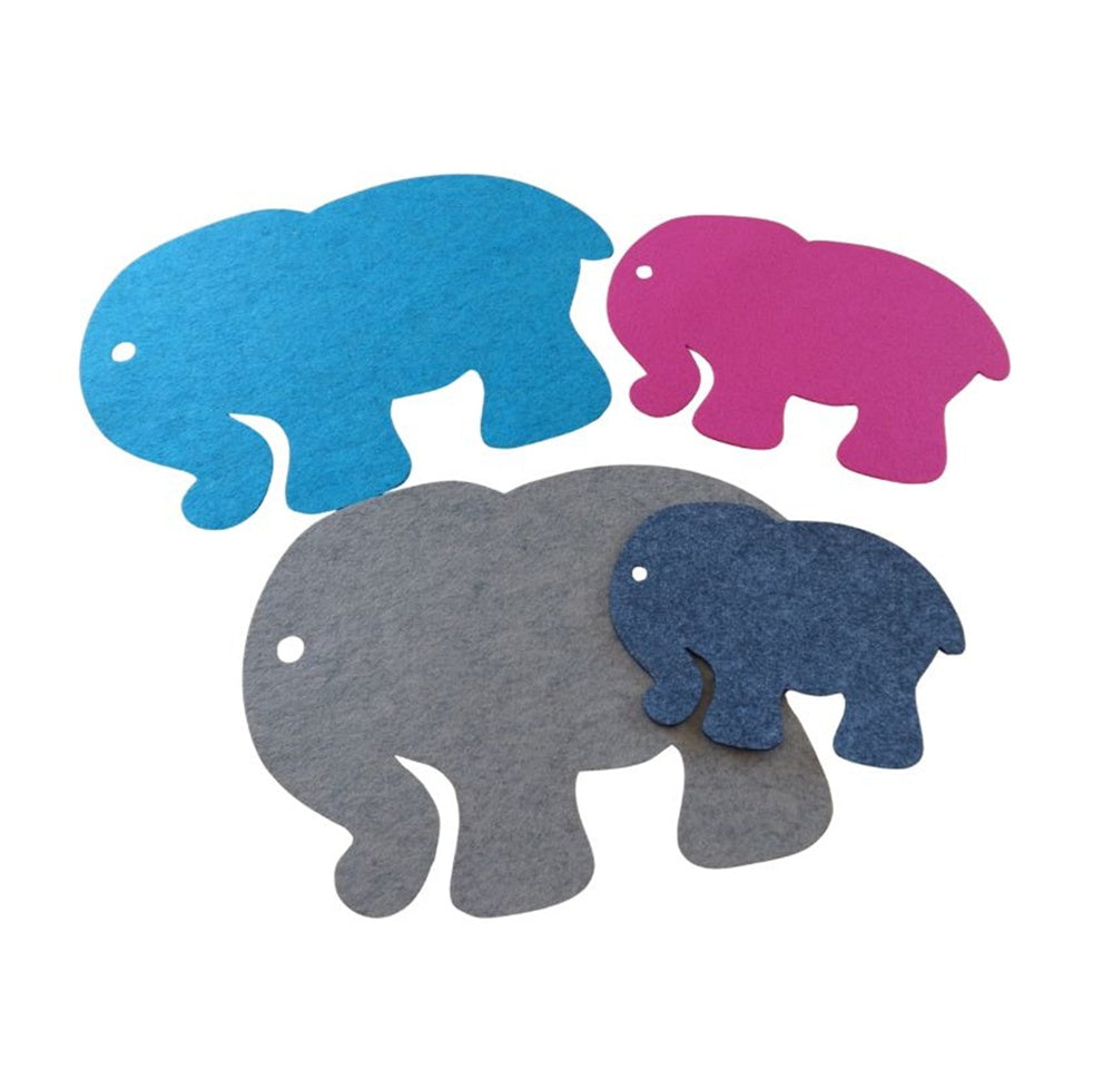 Filzuntersetzer Elefant Auswahl Größe und Farbe
