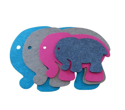 Filzuntersetzer Elefant Auswahl Größe und Farbe