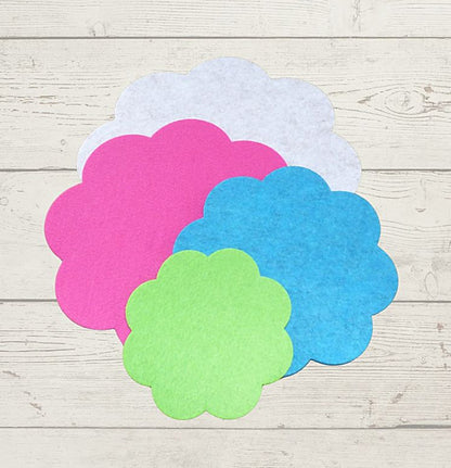 Filzuntersetzer Blume Auswahl Größe und Farbe