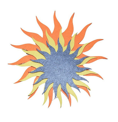 Filzuntersetzer Sonne, Auswahl Größe und Farbe