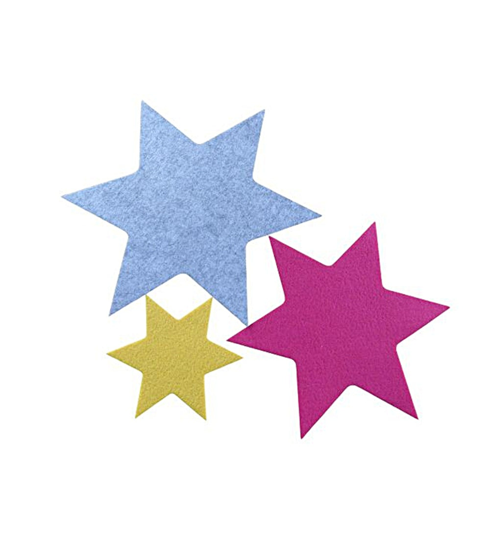 Filz Untersetzer Stern, 5 Größen, 30 Farben