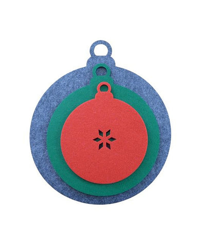 Filzuntersetzer Weihnachtskugel – Festliche Deko & zuverlässiger Schutz für deinen Tisch