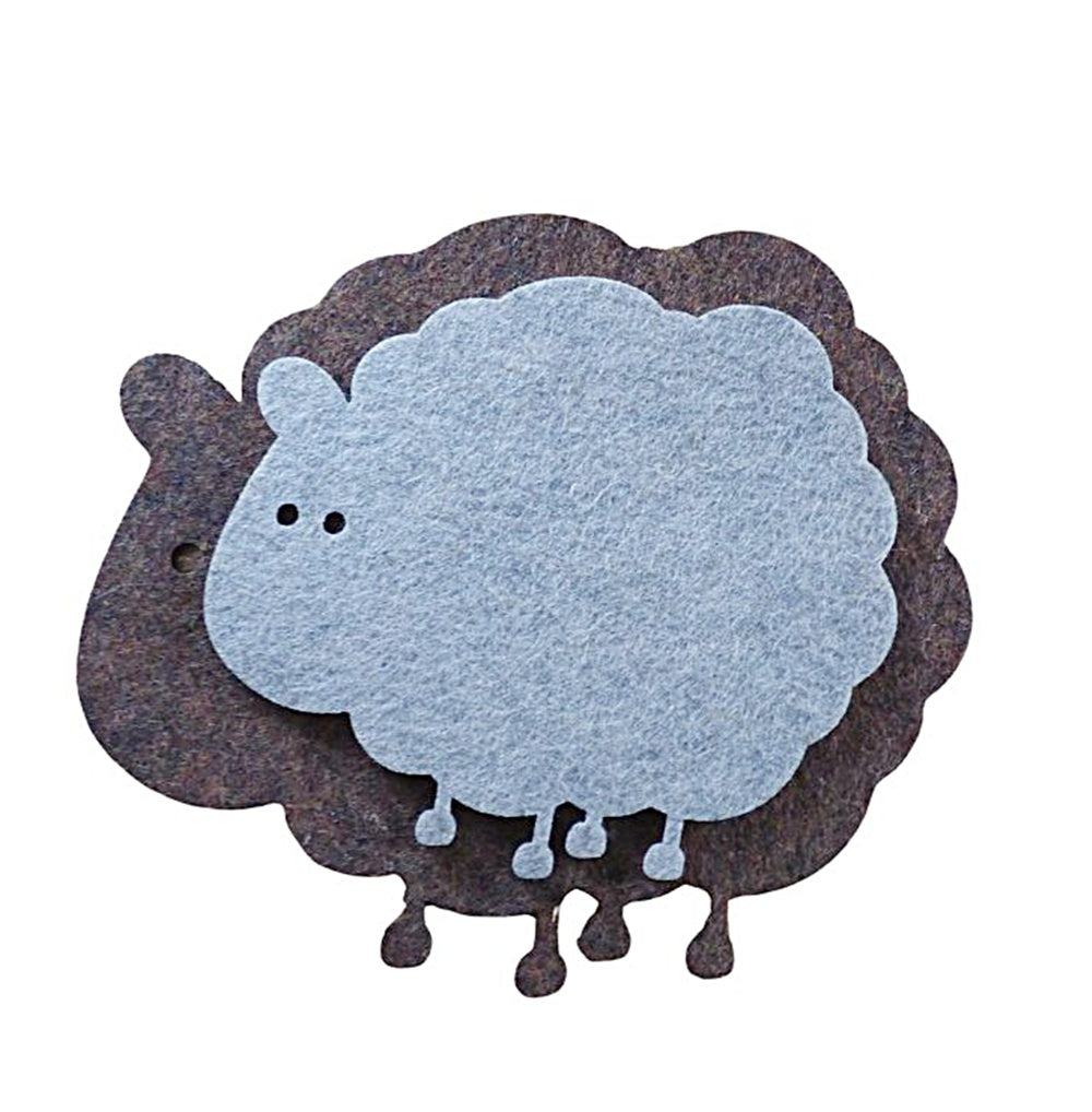 Filzuntersetzer Schaf, 4 Größen, 31 Größen
