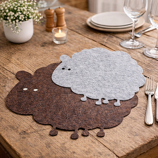 Filzuntersetzer Schaf