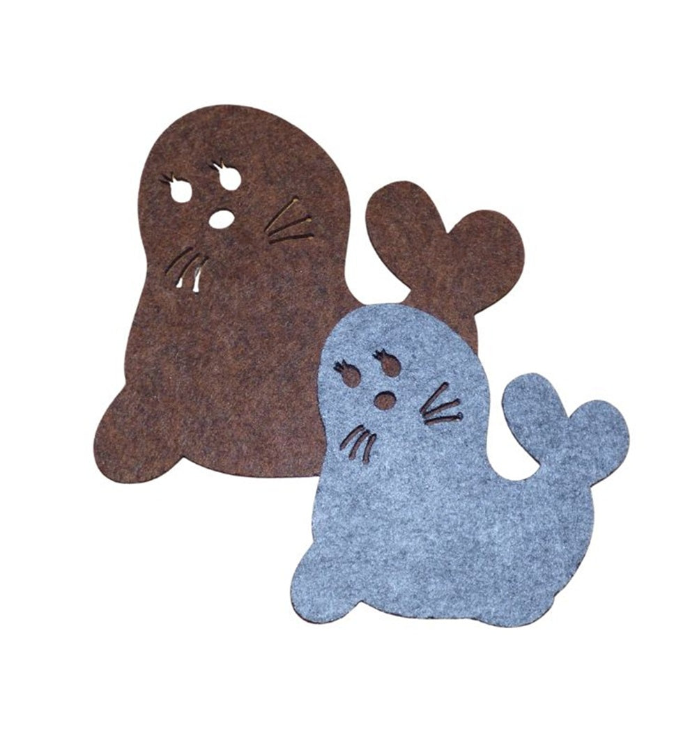 Filzuntersetzer Robbe, 4 Größen