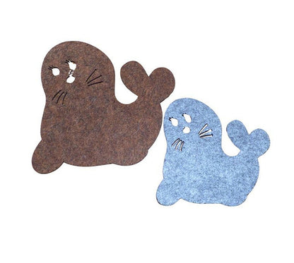 Filzuntersetzer Robbe, 4 Größen