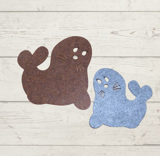 Filzuntersetzer Robbe, 4 Größen