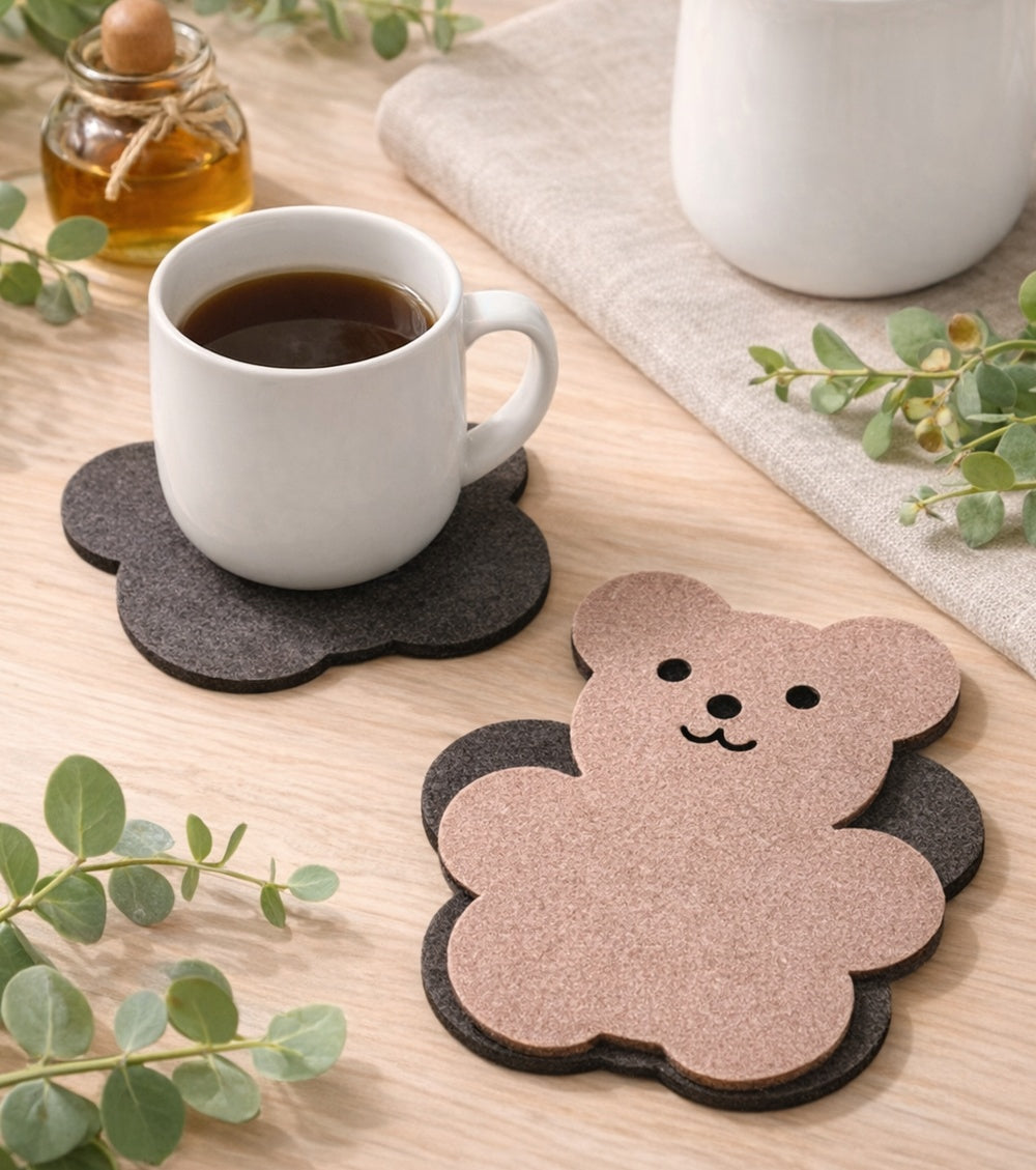 Filz Untersetzer Bär - Möbelschutz und Deko