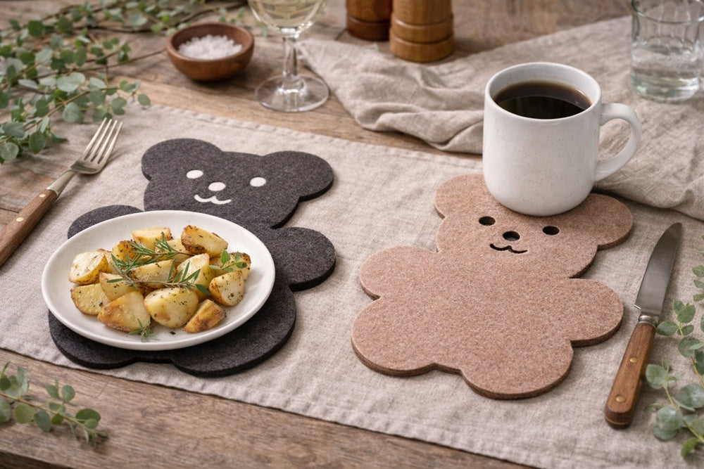 Filz Untersetzer Bär - Möbelschutz und Deko