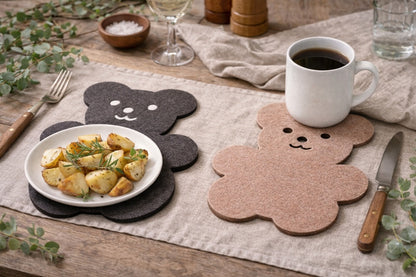 Filz Untersetzer Bär - Möbelschutz und Deko