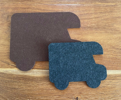 Filz Untersetzer Wohnmobil - formstabiler Möbelschutz