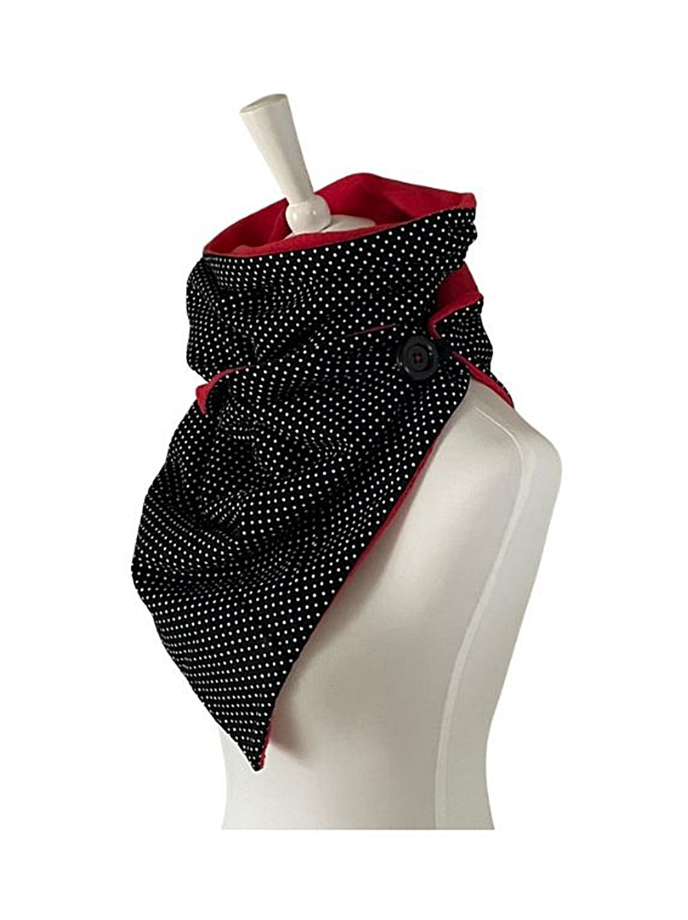 Wickelschal aus Baumwolle mit Punkten – warm weich und handgefertigt