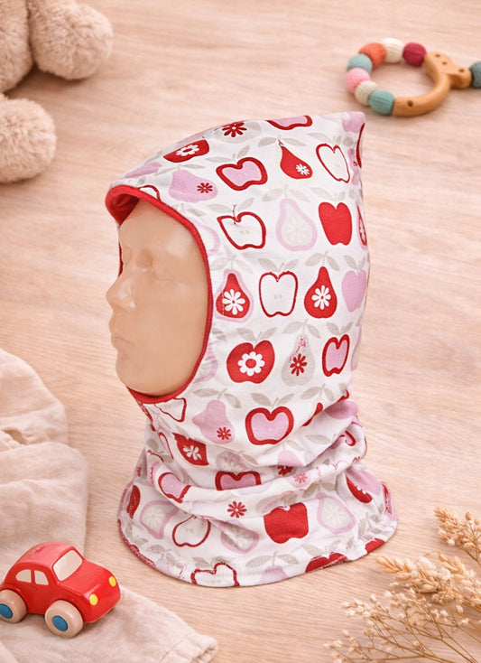 Baumwolle Kinder Kapuzenloop mit Fleecefutter